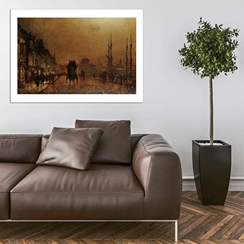 Affiche encadrée John Atkinson Grimshaw Glasgow Medium Semi Gloss