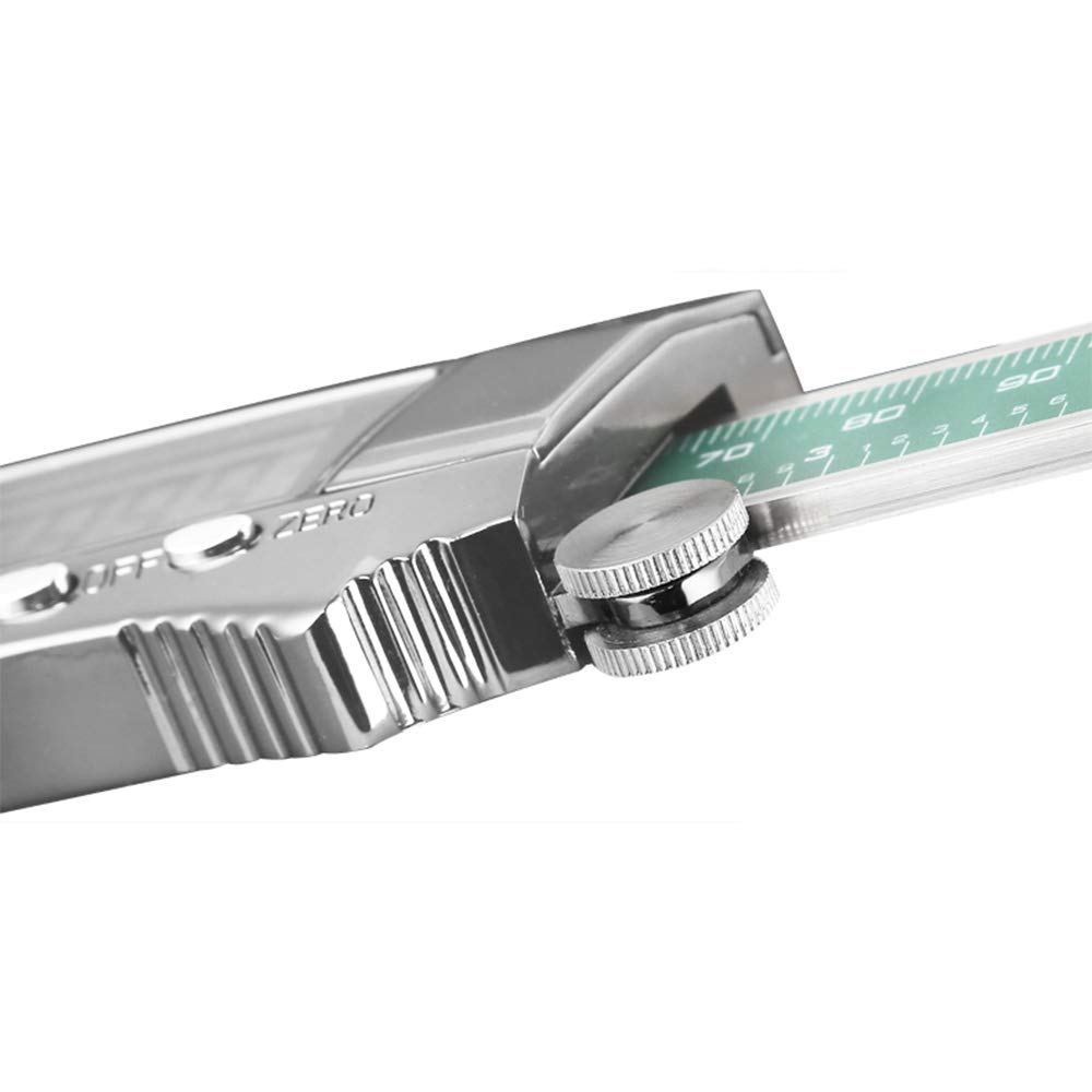 AKT Elektroniczna suwmiarka 150 mm zakres pomiarowy LCD cyfrowa IP54 z przelicznikiem jednostek/pudełkiem do przechowywania, bardzo precyzyjne narzędzia pomiarowe, 150 mm