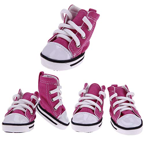Abcgoodefg DOG-CV-SHOES-PK-3 Pet Dog Shoes Puppy Canvas Sport Sneaker Boots, Outdoor Nonslip Causal Shoes, Rubber Sole+Soft Shoes Cotton Inner Fabric Dog Shoes thumb #3