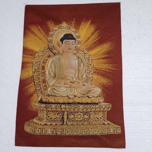 Thangka Da Ri Tathagata en broderie d'art de 90 cm pour un décor mural bouddhiste raffiné