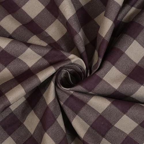 Image of 280 TC Luxurious Glace Cotton Duvet Cover /Comforter Cover /AC Quilt Cover King Size /Dohar /90 X100 Inches - (Brown)