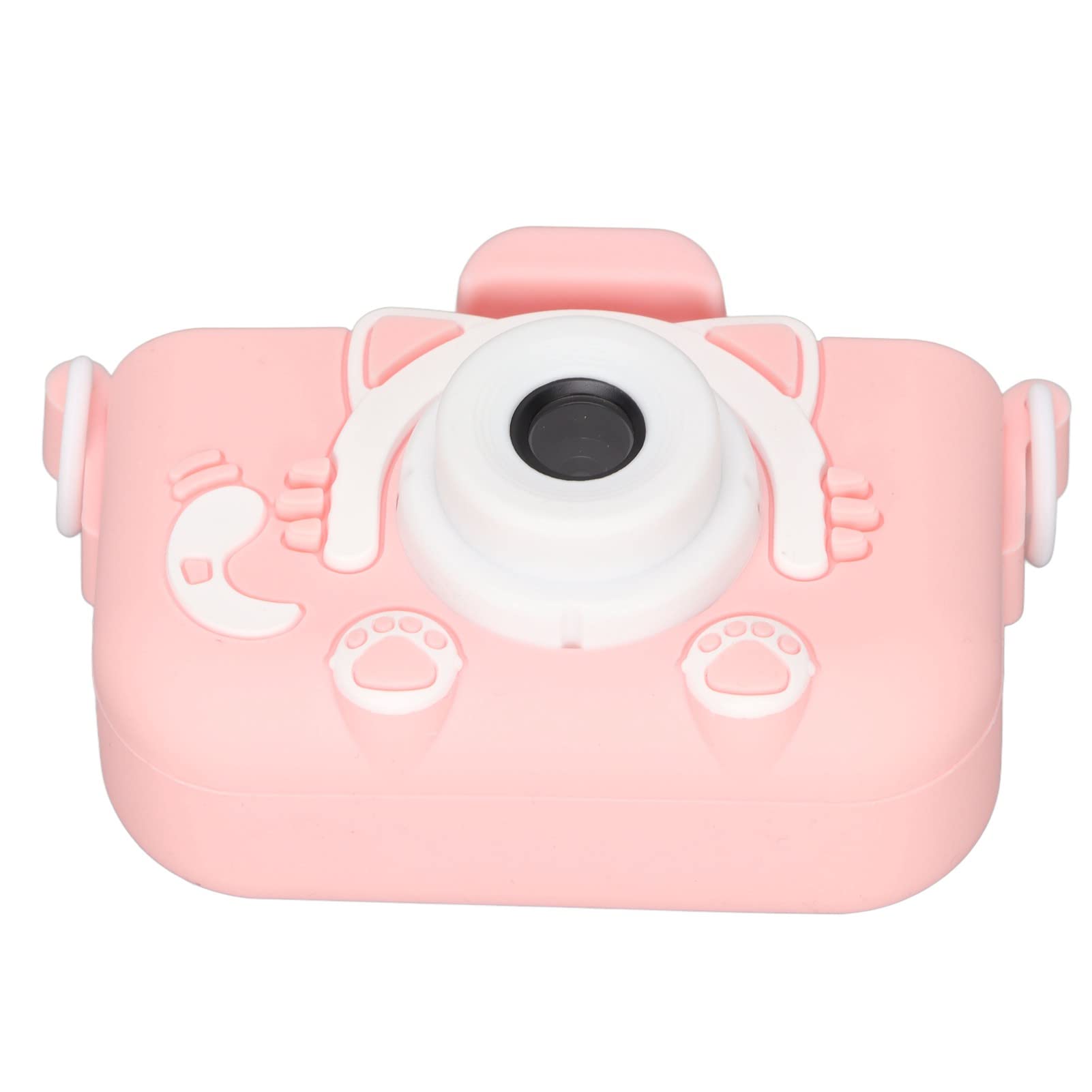 Cyfrowa kamera wideo dla dzieci z funkcją MP3, wbudowanymi grami edukacyjnymi, materiałem silikonowym, prezentem na Boże Narodzenie Urodziny(Pink with memory card and card reader)