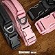 OneTigris Hundehalsband, Speziell für Kleine Hunde, Gepolstertes weiches Martingale Halsband, mit Kunststoffschnalle und Aluminiumlegierung Ring, Verstellbar Halsband Mit Griff, Schwarz, XS(25-33cm)