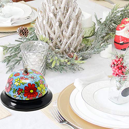 WEKOIL Call Bell Desk Service Bell Ding Bell for Restaurant Hotel Room Kitchen Party Office Receptionist Elderly Teachers Chef Large Cute Bell,3.3 inch
