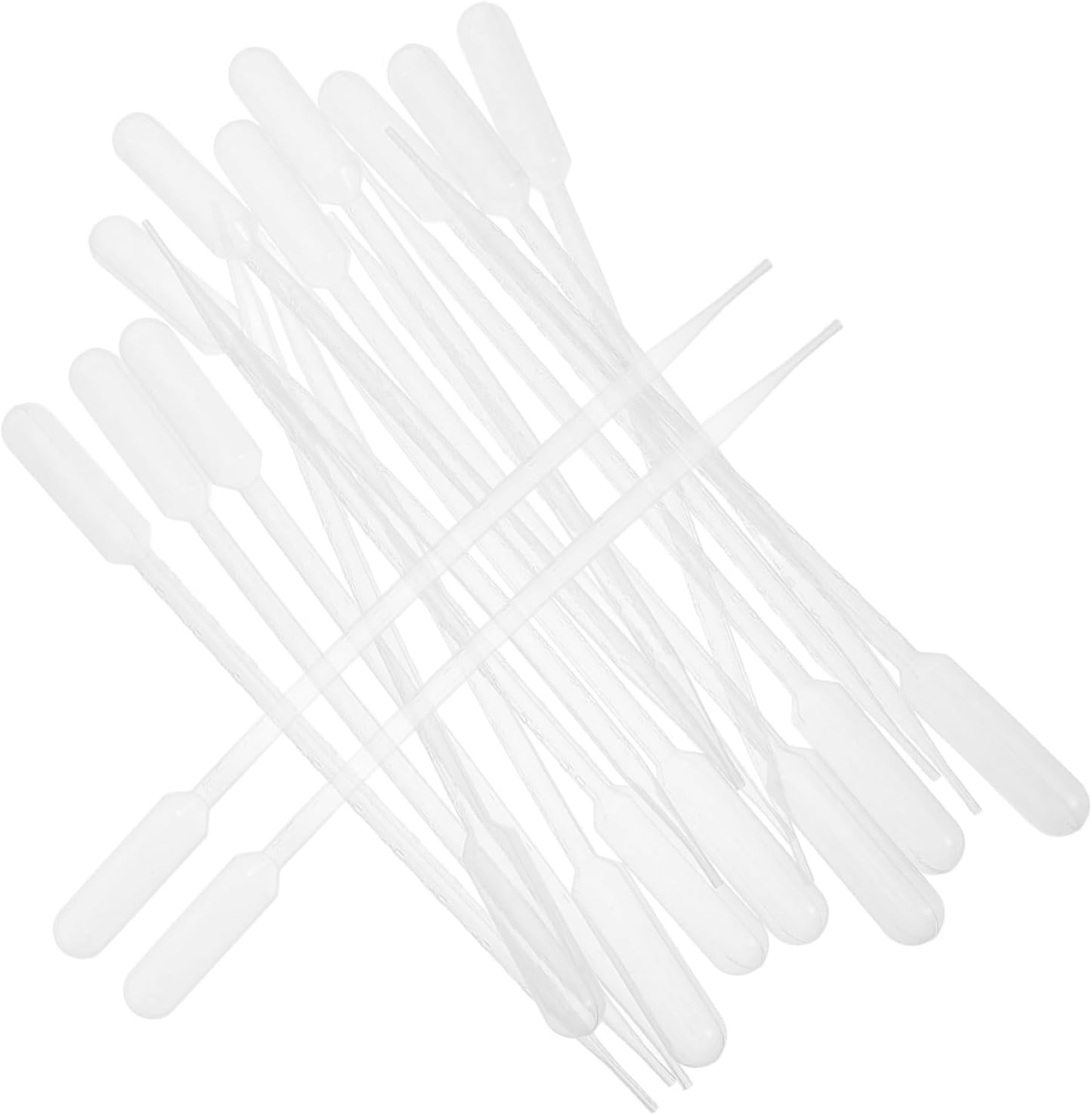 OUNONA 100pcs Thickened Plastic Transfer Pipettes Dropper for Laboratory and Cosmetic Applications Precise Liquid Dispensing for Science and Craft Projects