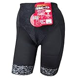 [三和] ガードル ロング ぽっこりお腹 ヒップアップ 補正下着 お腹押さえ 骨盤 矯正 レディース インー 76cm (19) クロ