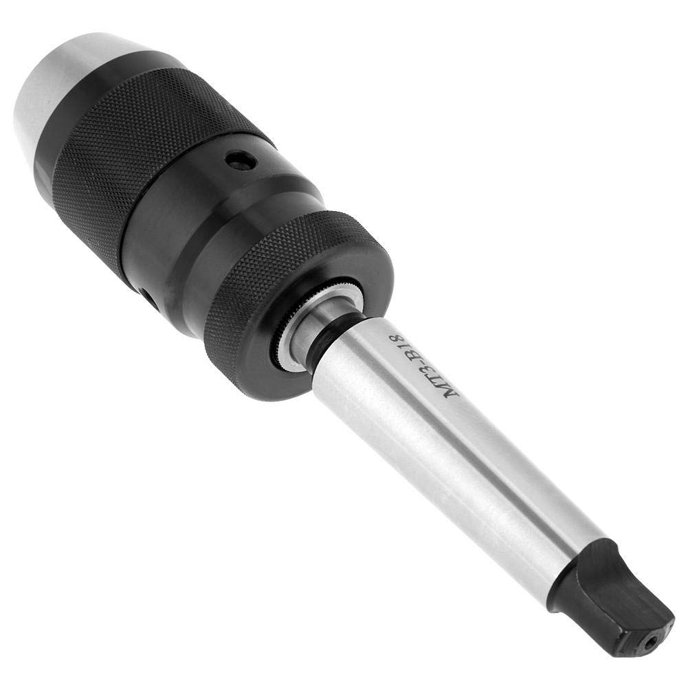Mandrino Autoserrante Professionale MT3-B18, Conico con Perno MT2-JT3, Capacità 1-16mm per Trapano, Sistema Autofrenante