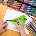 SJ STAR-JOY Premier Colored Pencils for Adults Coloring Book, Artist Color Pencil Set (72-Count), Handmade Canvas Pencil Wrap, Extra Accessories, Holiday Gift, Oil Based Colored Pencils