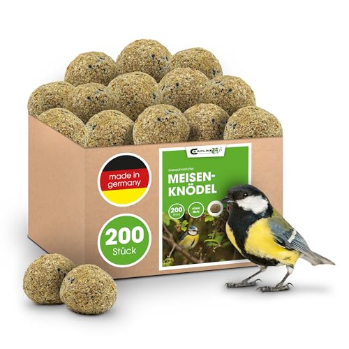 Meisenknödel ohne Netz 200 Stück - Vogelfutter für Wildvögel - 18 Kg Wildvogelfutter