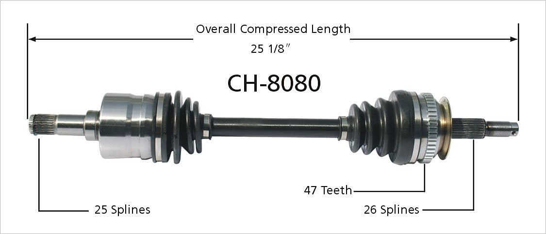 CH-8080 CV Axle Shaft
