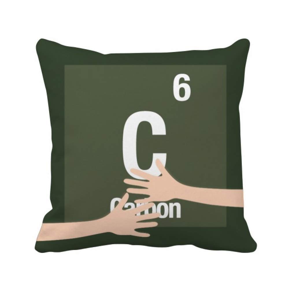 Coussin carbone élément chimique pour déco de laboratoire et bureau de sciences