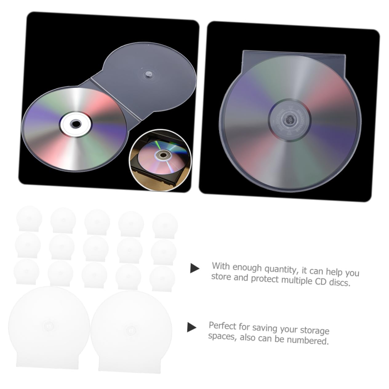 VALICLUD 50pezzi Custodie Trasparenti Per Cd Custodie in Plastica Per Dvd Scatole Porta Cd e Dvd Protezione Da Graffi Per Dischi e