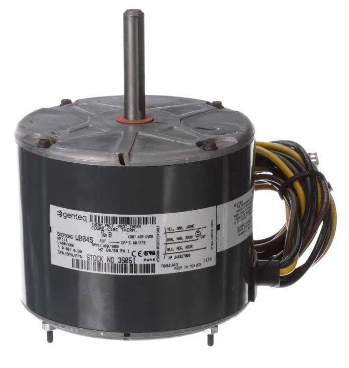 3S051 | Carrier Condenser Motor 5KCP39HGWB04S 1/4 hp, 1100 RPM, 460V Genteq