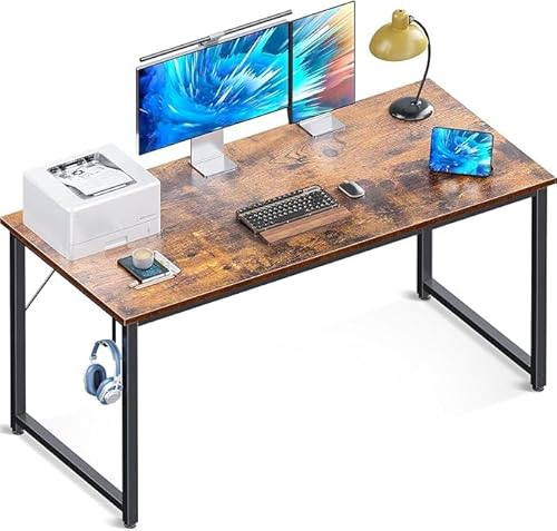 デスク ゲーミングデスク 机 pcデスク 幅137cm パソコンデスク ?子 ゲームデスク computer desk オフィスデスク 勉強机 テーブル 長机 ??? シンプル フック付き 在宅ワーク おしゃれ 組立簡単 ビンテージ