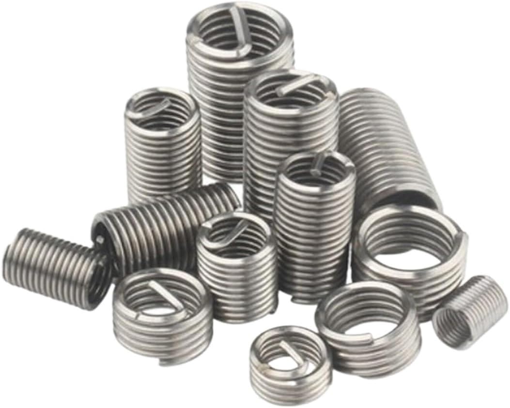 Screw Bushing Thread Repair Insert 10pcs M4x0.5 1D-3D 304 Stainless Steel Helicoil Inserts(2D)