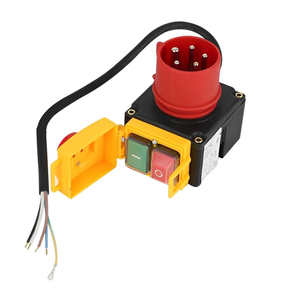 Interruttore Impermeabile 400v, Interruttore di Arresto di Emergenza Trifase con Spina CEE, 400v Interruttore Impermeabile con Spina CEE, Compatibile con KEDU KOA7