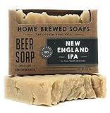 Beer Soap for Men, Palm Free Soap, 1-3.5 oz New England IPA Beer Soap Bar, Home Brewed Soaps