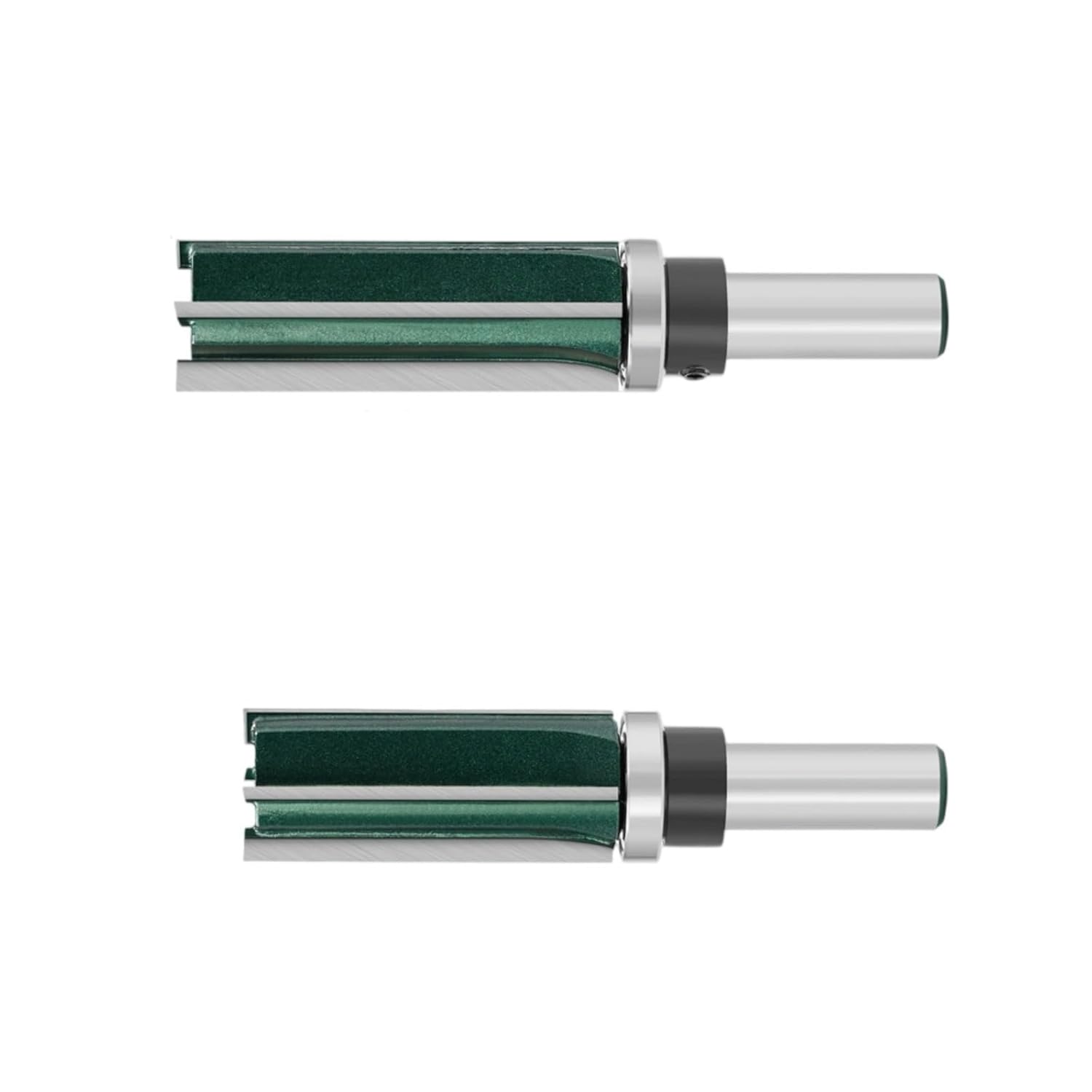 2Pcs 8MM 12MM Shank Bearing Trimming Cutter Woodworking Milling Bearing Straight Woodworking Wood Cutter