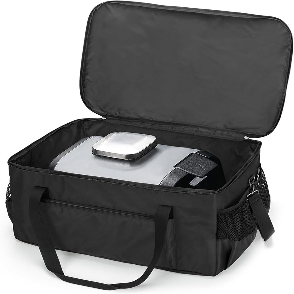 Tragetasche für Ninja Pizzaofen OO100 Serie, wasserabweisend, gepolsterte Tragetasche mit mehreren Taschen und Schultergurten, Schwarz