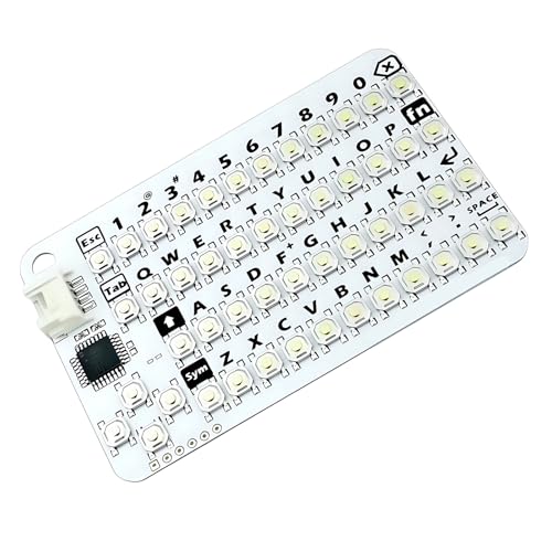 REITINGE Teclado programable de 50 tarjetas pequeñas KB V1.1 Base de teclado AVR MEGA8A I2C e interfaces seriales, teclado ABS pequeño