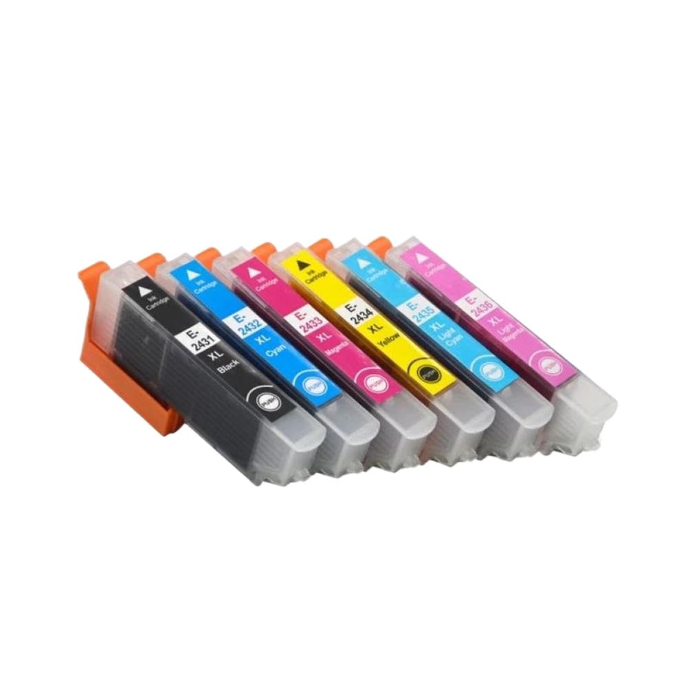 Confezione da 20 cartucce d'inchiostro compatibili per stampanti XP-750 XP-850 XP-950 - Include modelli T2421 T2426 T2431 T2436 (3 set di colori + 2 neri)