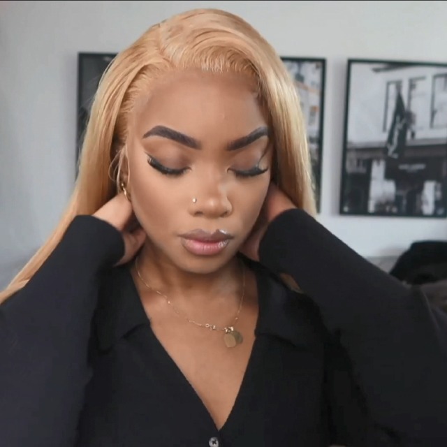 Amazon.com : Brazilian Remy Straight Lace Front Human Hair  display picture 1