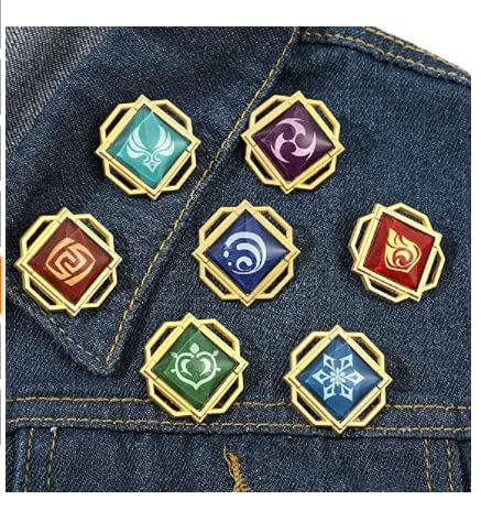 Genshin Impact pop sleutelhanger, oorbellen. Eye of God sleutelhanger, Game Project lichtgevende hanger sleutelhanger accessoires Cosplay sleutelhanger - Image 3