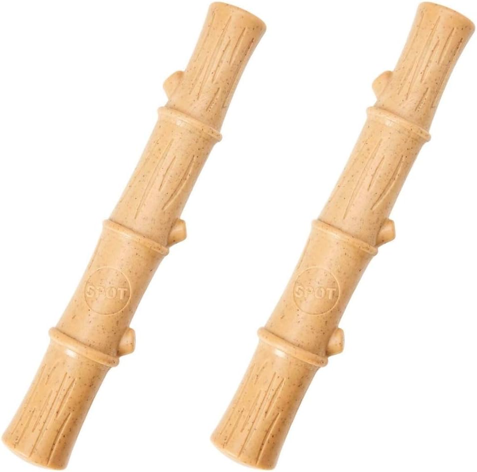 SPOT Ethical Pet 2 Pack of Bambone Plus Bamboo Stick Dog Chew Toys, 5.25 Inch, Non-Splintering Alternative to Real Wood2