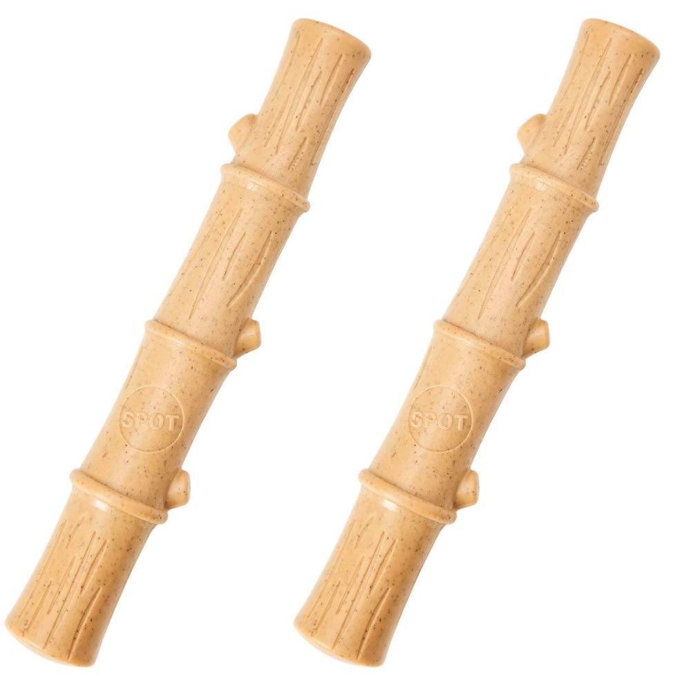 SPOT Ethical Pet 2 Pack of Bambone Plus Bamboo Stick Dog Chew Toys, 5.25 Inch, Non-Splintering Alternative to Real Wood2