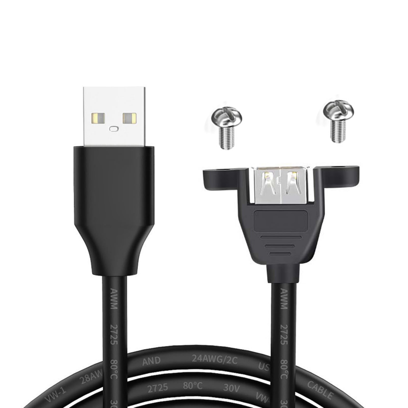 Amazon.co.jp: divuukyi USB 2.0 オス-メス延長ケーブル パネル 