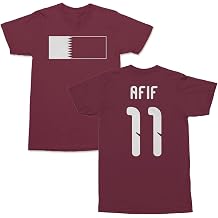 Qatar Pride Afif 11 Two-Sided Jersey Style Unisex T-Shirt