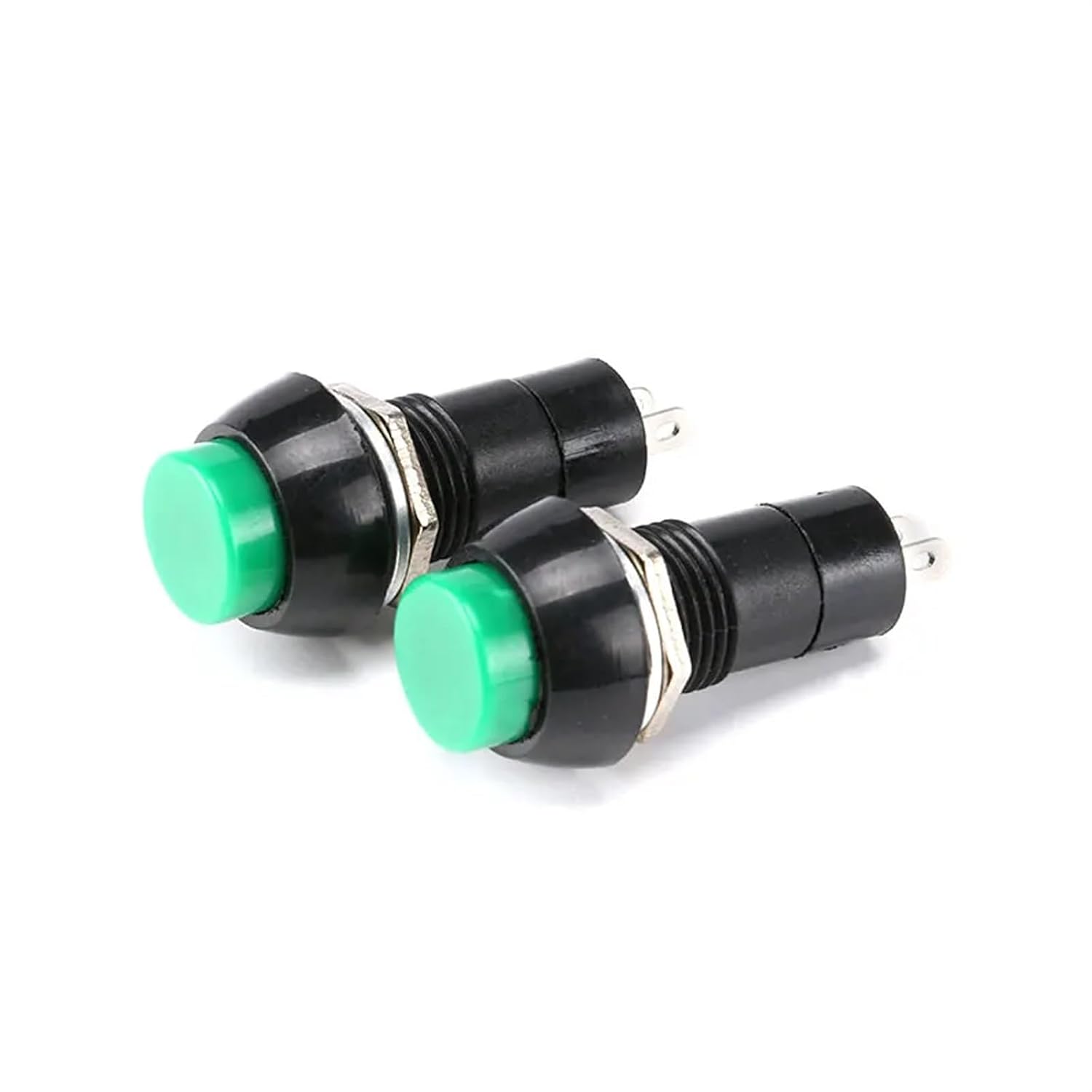10Pcs Momentary Pushbutton Switches 3A /125VAC Self Return Push Button Switch Red Green DIY Touch(Red)
