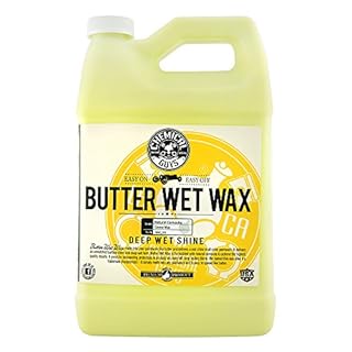 Chemical Guys WAC_201 Butter Wet Wax, Deep Wet Shine for Cars, Trucks, SUVs, RVs & More, 128 fl oz (1 Gallon) Banana Scent