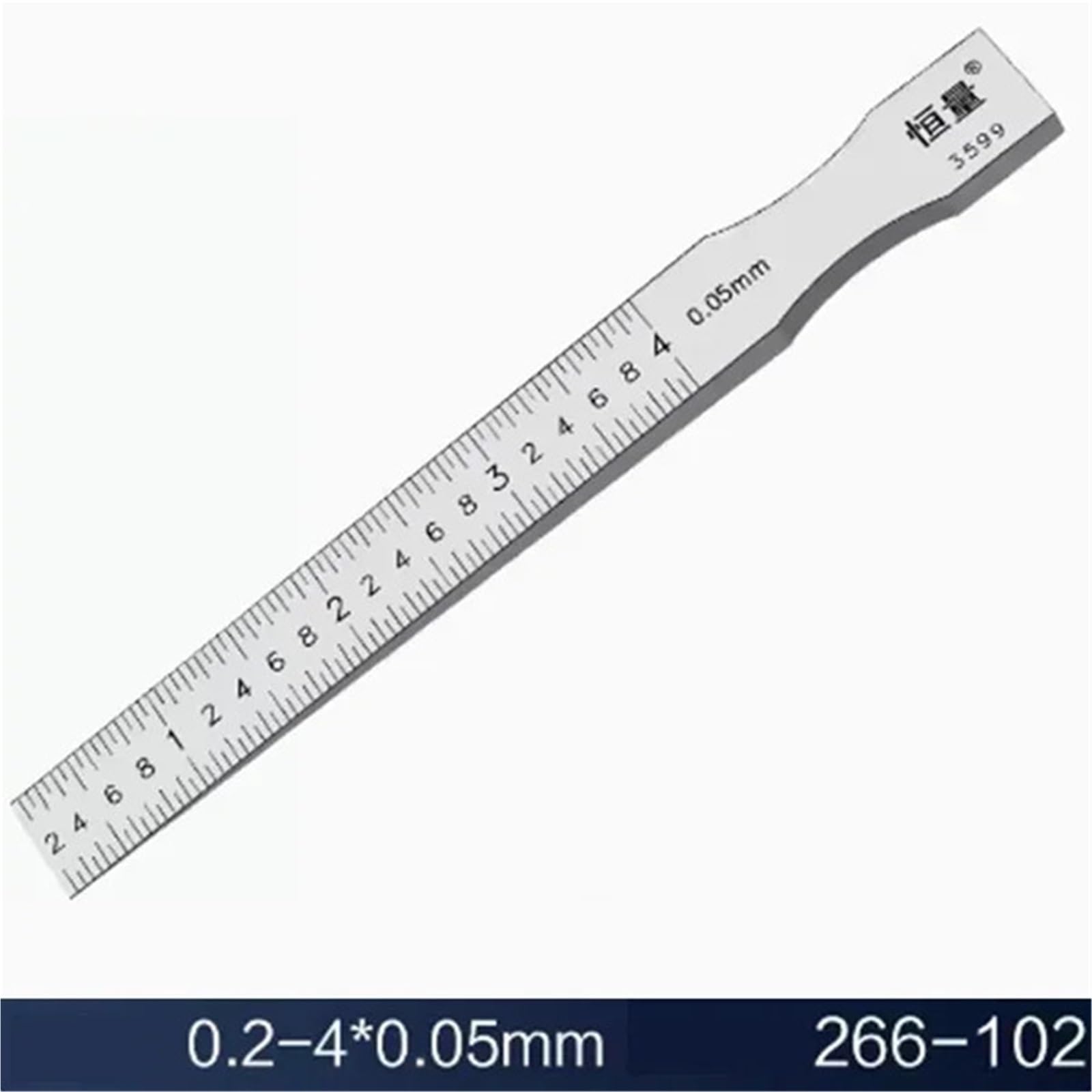 Righello di pendenza in acciaio inossidabile, calibro rilevamento della planarità, degli spazi, spazio, a cuneo 0,05(0.2-4mm)