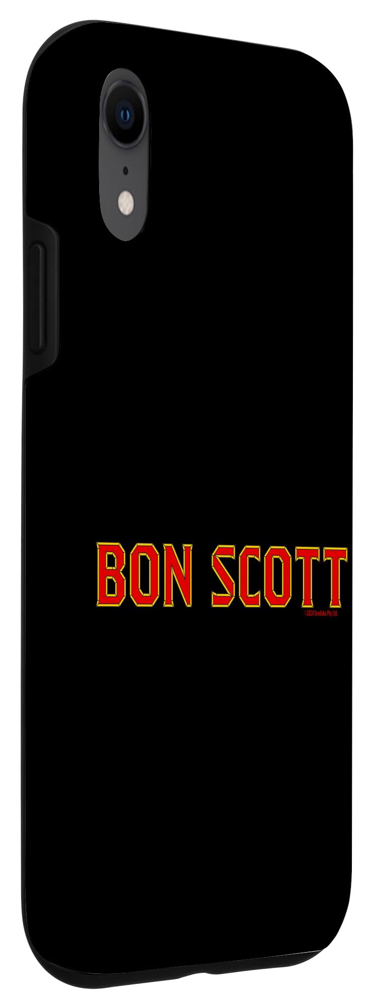 iPhone XR Bon Scott Red and Yellow Logo Case - Image 3