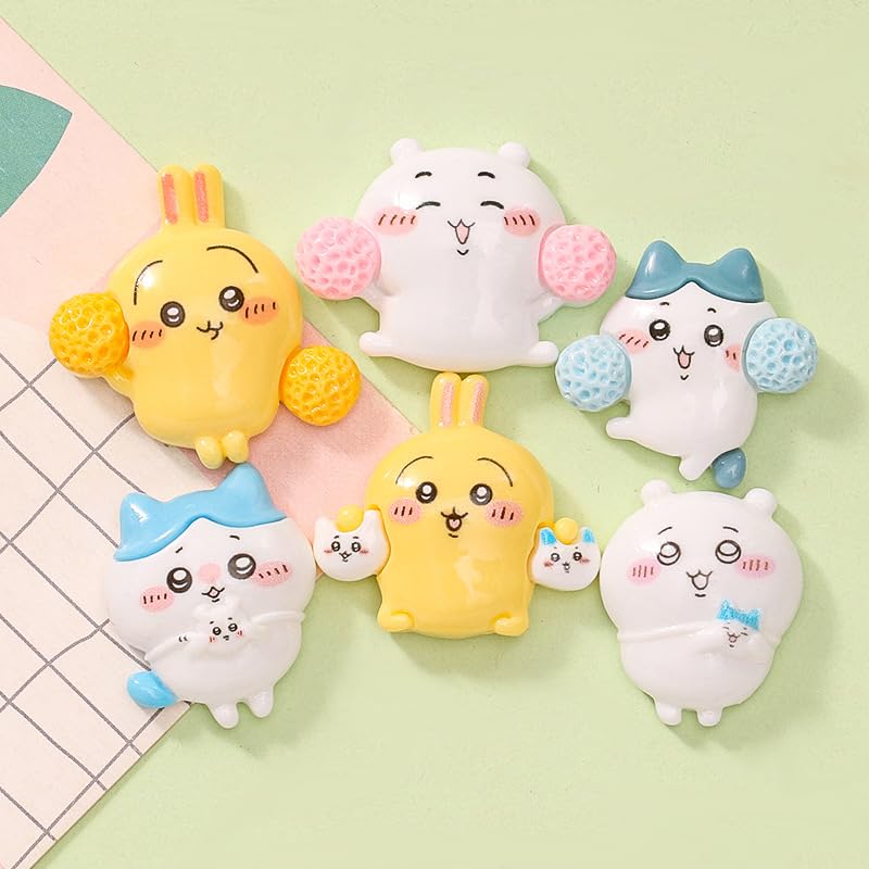 Amazon | ちいかわ デコパーツ 30/60枚セット 樹脂製 レジン DIY 手芸
