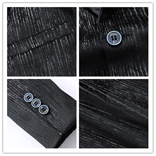 Veste Luxe Suits for Men Blazer Striped Slim Casual Social Business Jacket4