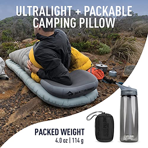 Image of Sea to Summit Aeros Premium Inflatable Travel Pillow, Large, Grey