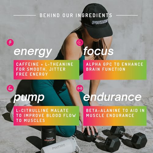 Image of Pre-Workout Powder, All Natural Pre Workout for Energy, Pump, Endurance & Strength, with Caffeine (Sour Gummy)