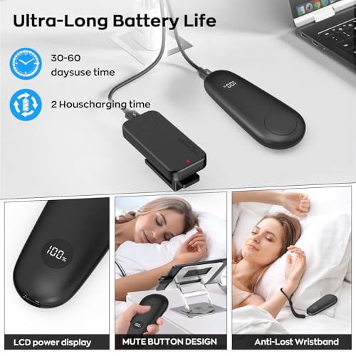 Image of Page Turner for Kindle, Remote Control Clicker for Kindle Paperwhite Colorsoft Accessories, Clicker Page Turner for iPad Tablets Reading Novels Taking, Dark Black