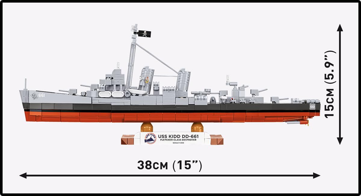 COBI 4866 USS KIDD DD - 661