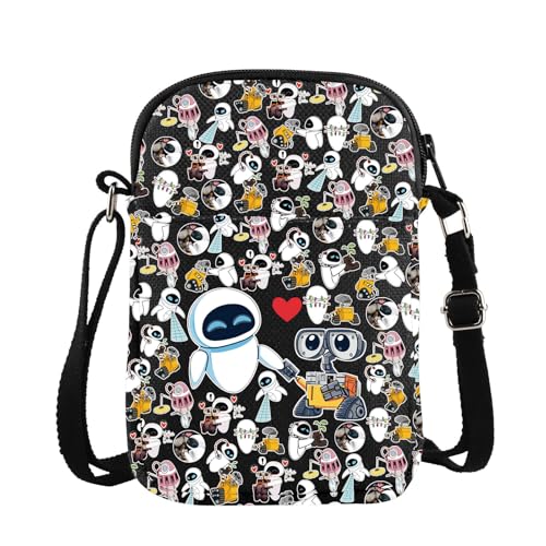 Image of W And E Love Crossbody Bag Cartoon Couples Animated Film Cinephile Gift