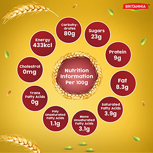 Image of Britannia Toastea Premium Bake Rusk with goodness of Elaichi, Sooji & Wheat, 183g