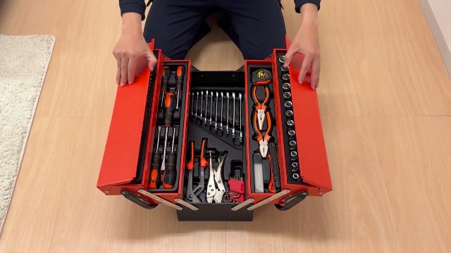 Amazon | 【85点セット】 ONE STEP 工具 ツールセット ガレージツール