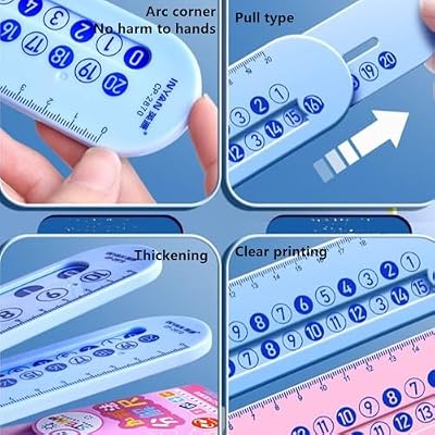 Negative Number Ruler 2 Pcs Math Slide Ruler for Mathematics, Math Scale UK | Ubuy