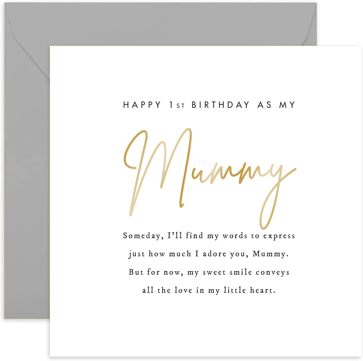 Old English Co. Special Birthday Card for Mummy from Baby - Poem First ...