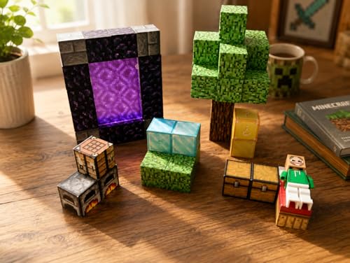 Image of Magnetic Building Blocks for Kids | 32 /48 /128 Pcs STEM Magnetic Tiles Pixelated Cube Construction Toy | Creative Learning Block Set for Boys & Girls Ages 3-10 | Birthday Gift | Blocks (48)