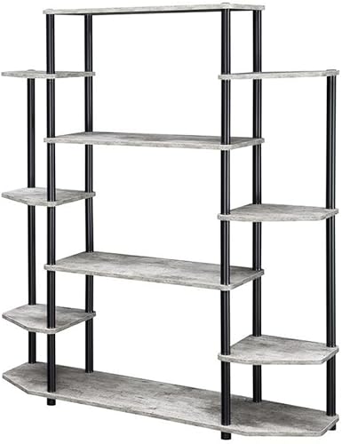 Convenience Concepts Designs2Go - Estantería de pared sin herramientas de 47.25 pulgadas, estantes de almacenamiento contemporáneos para exhibición,