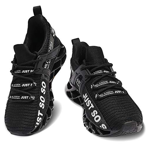 Cokafil Boys Girls Running Shoes Tennis Lightweight Sneakers For Little Kids/Big Kids, Black, 4 Y/35 Eu #TOP4