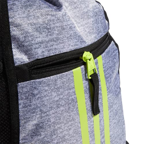 Image of adidas Unisex Alliance II Sackpack, Jersey Grey /Semi Solar Slime /Black, ONE SIZE